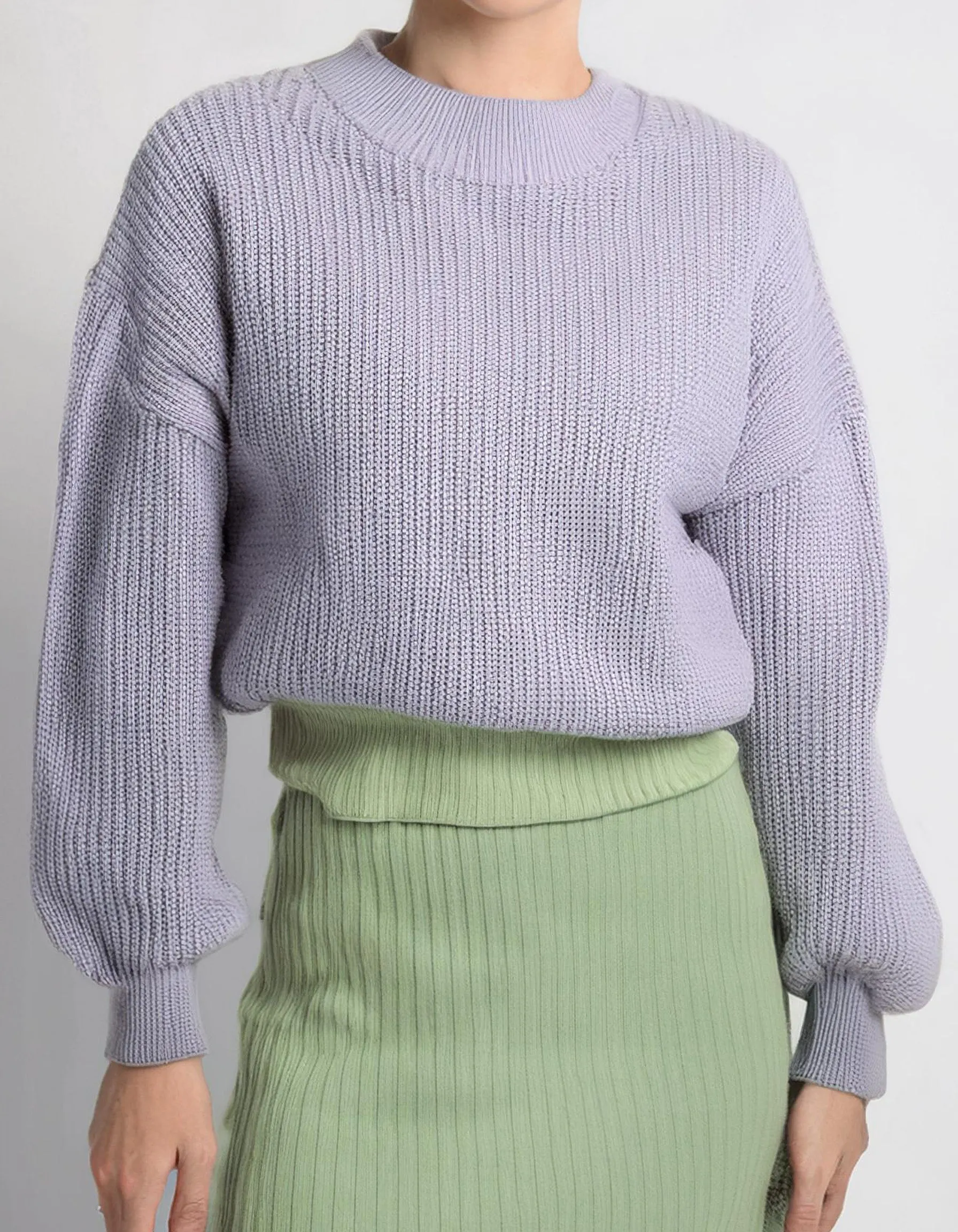 Soft Lilac Knit Pullover