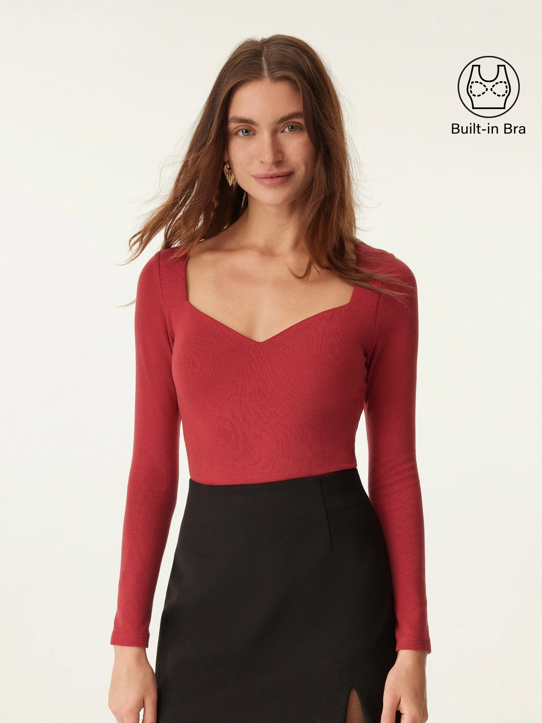 Sweetheart Neck Slim Brami Top