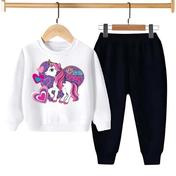 UNICORN PRINTED SWEATSHIRT SET